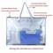 Large Clear Mesh Vinyl Bag with Handle and Zipper/Waterproof Art Storage Bag for Artworks, Charts and Teaching Material Multipurpose -19 x 25 Inch